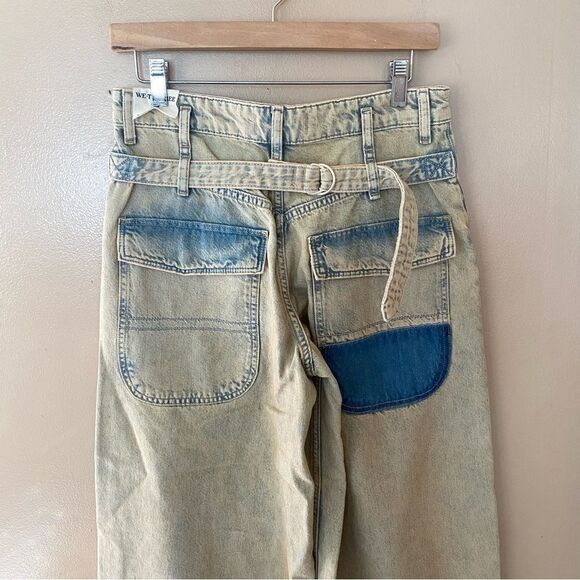 NEW Free People We The Free Jeans Waterfalls baggy wide leg denim pants 26 - Picture 9 of 12